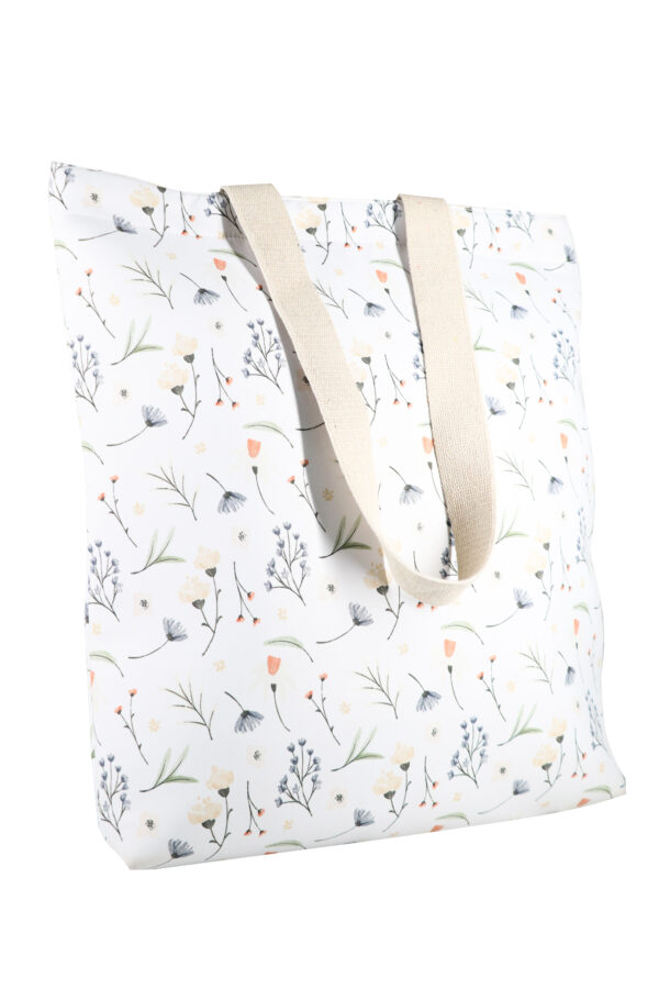 Blossom white tote