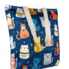 Caress bag cat print tote bag