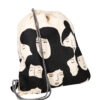 Faces drawstring bag